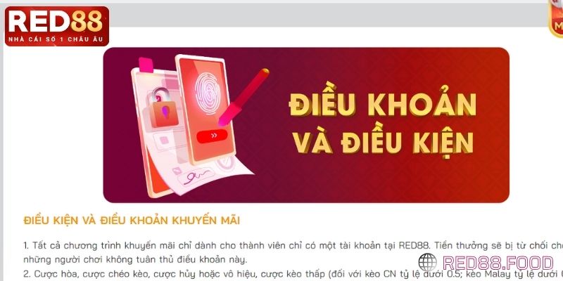 Lưu ý khi tham gia khuyến mãi RED88